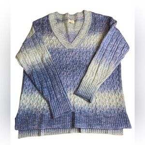Greige Cottagecore Knit V neck Pullover Sweater Women’s Size L